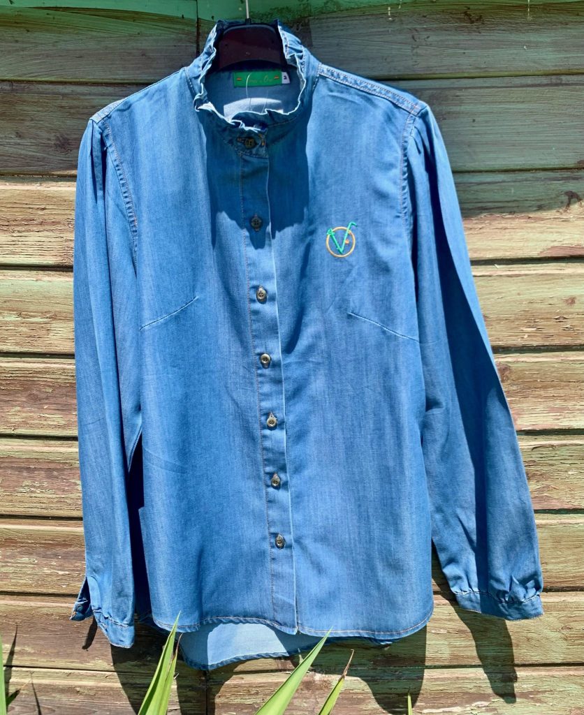 CAMISA DENIM VOLANTES